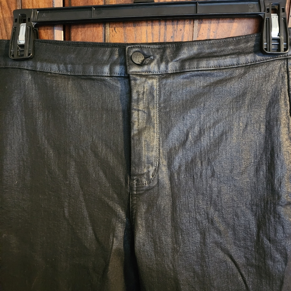 NYDJ Womens Coated Leggings Size 16